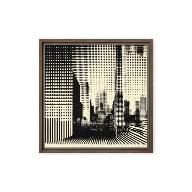 Halftone Metropolis | Art Print