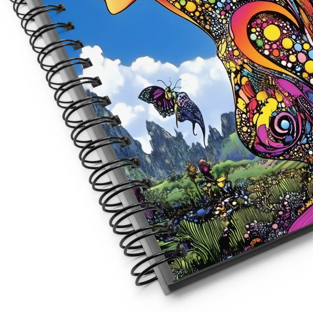 Cosmic Psychedelic Woman Portrait 
 Spiral Notebook | 140 pages