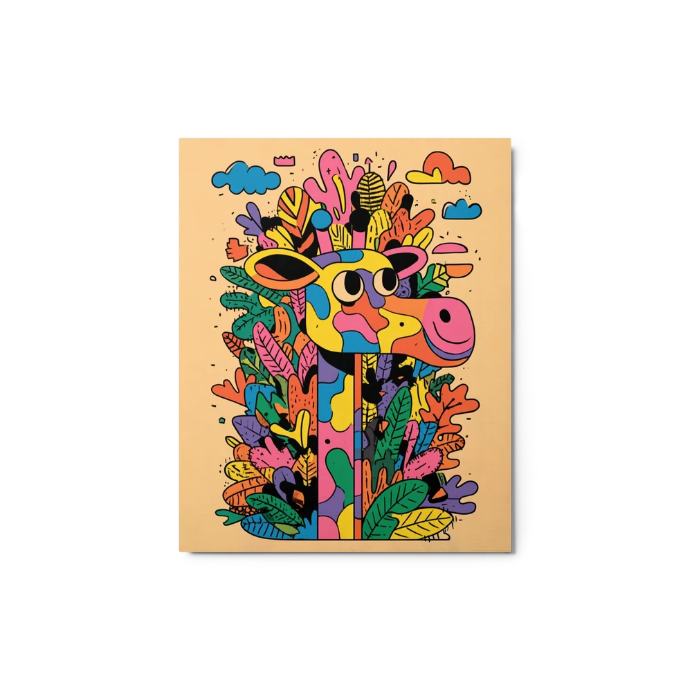 Whimsical Rainbow Giraffe | Art Print