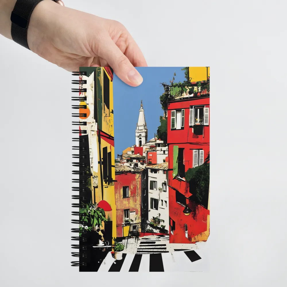 Mediterranean Cityscape 
 Spiral Notebook | 140 pages