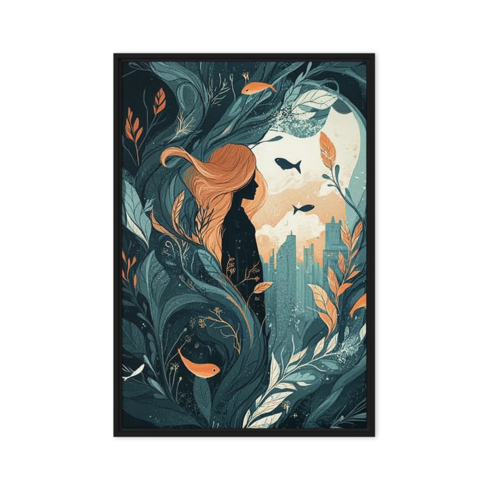 Nature's Embrace: Urban Dream | Art Print