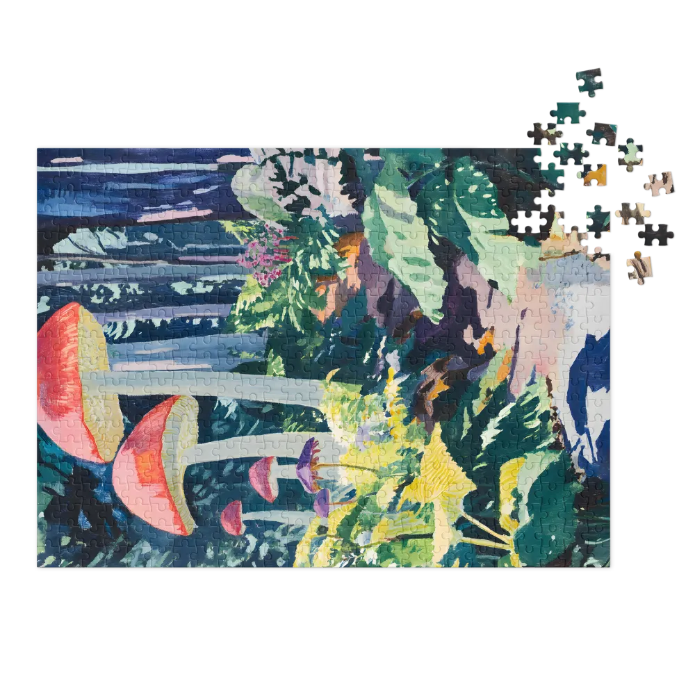 Le Sentier Enchanté 
 Puzzle en boite metallique