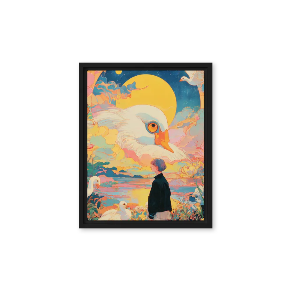 The Swan Dreamer 
 Canvas | 8″x 8″