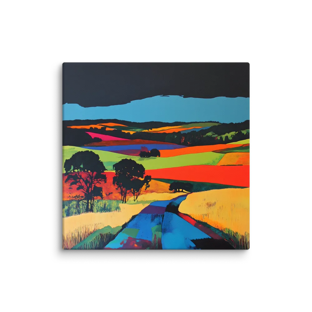 Chroma Valley 
 Canvas | 30″x 30″