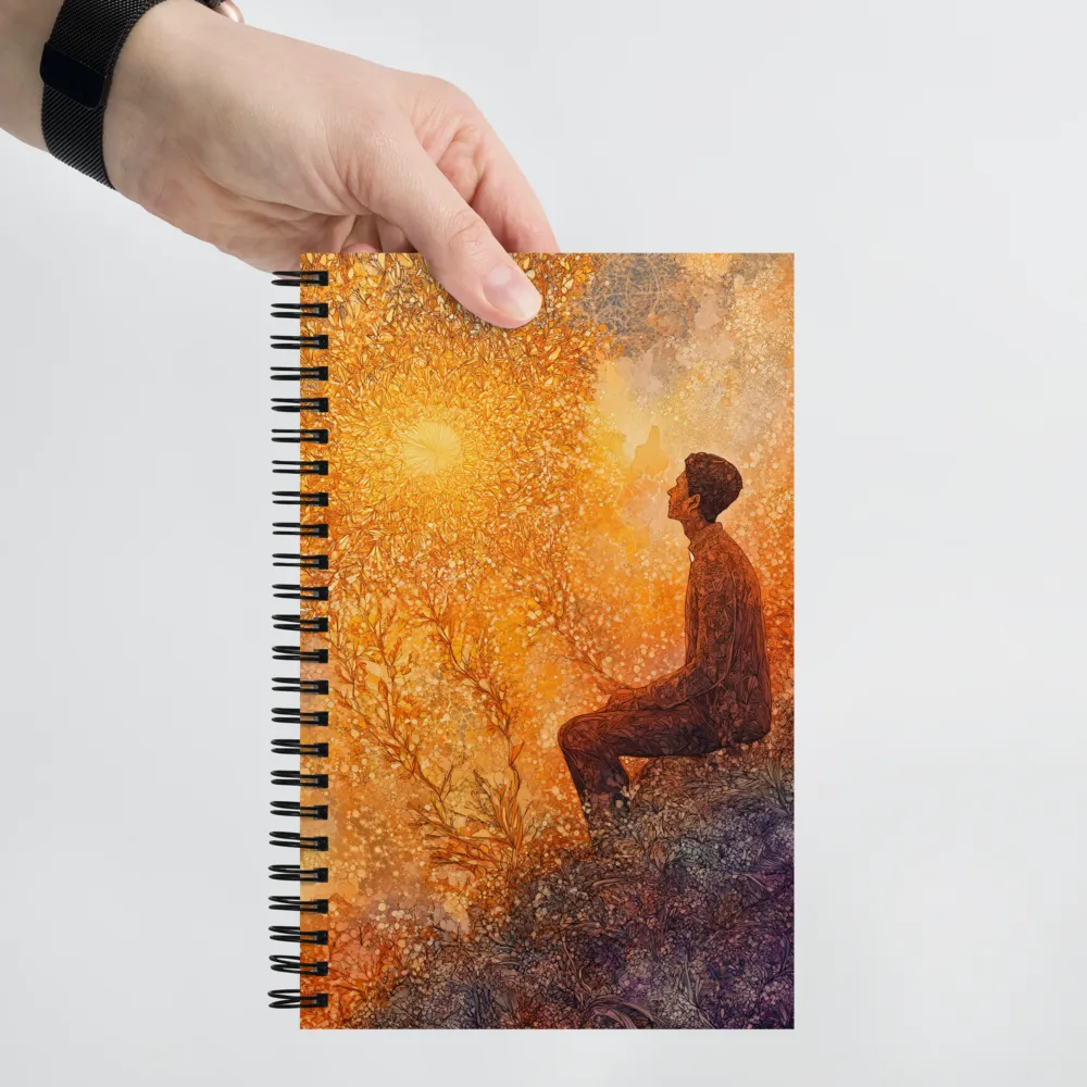 Contemplation in Golden Mosaic 
 Spiral Notebook | 140 pages