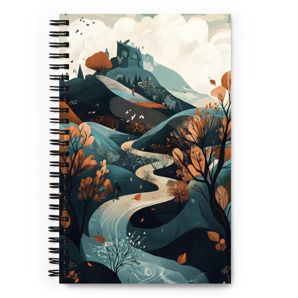 Autumn Journey to the Castle 
 Spiral Notebook | 140 pages