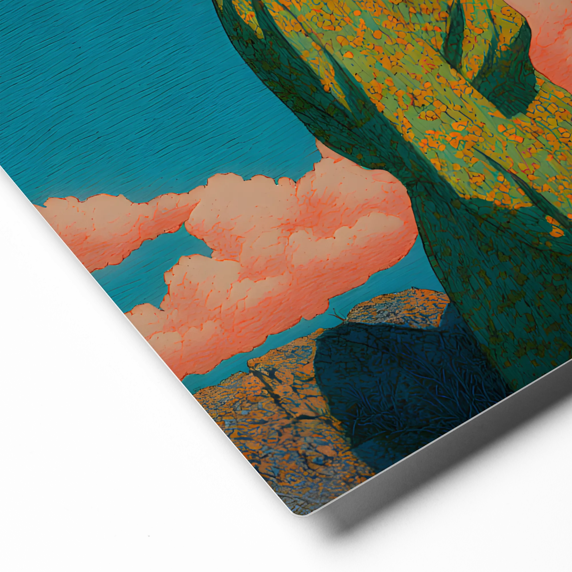 Contemplative Horizon 
 Canvas | 8″x 8″