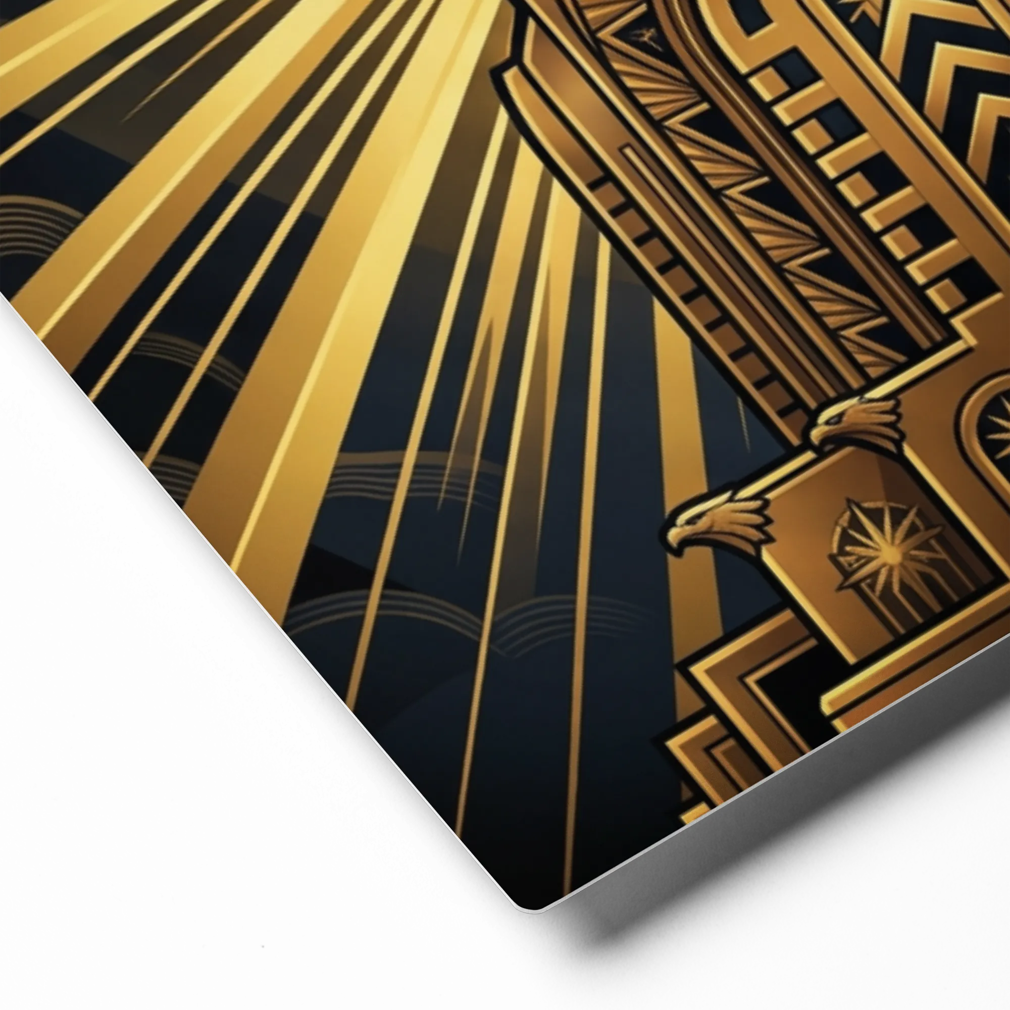 Golden Art Deco Chrysler | Art Print