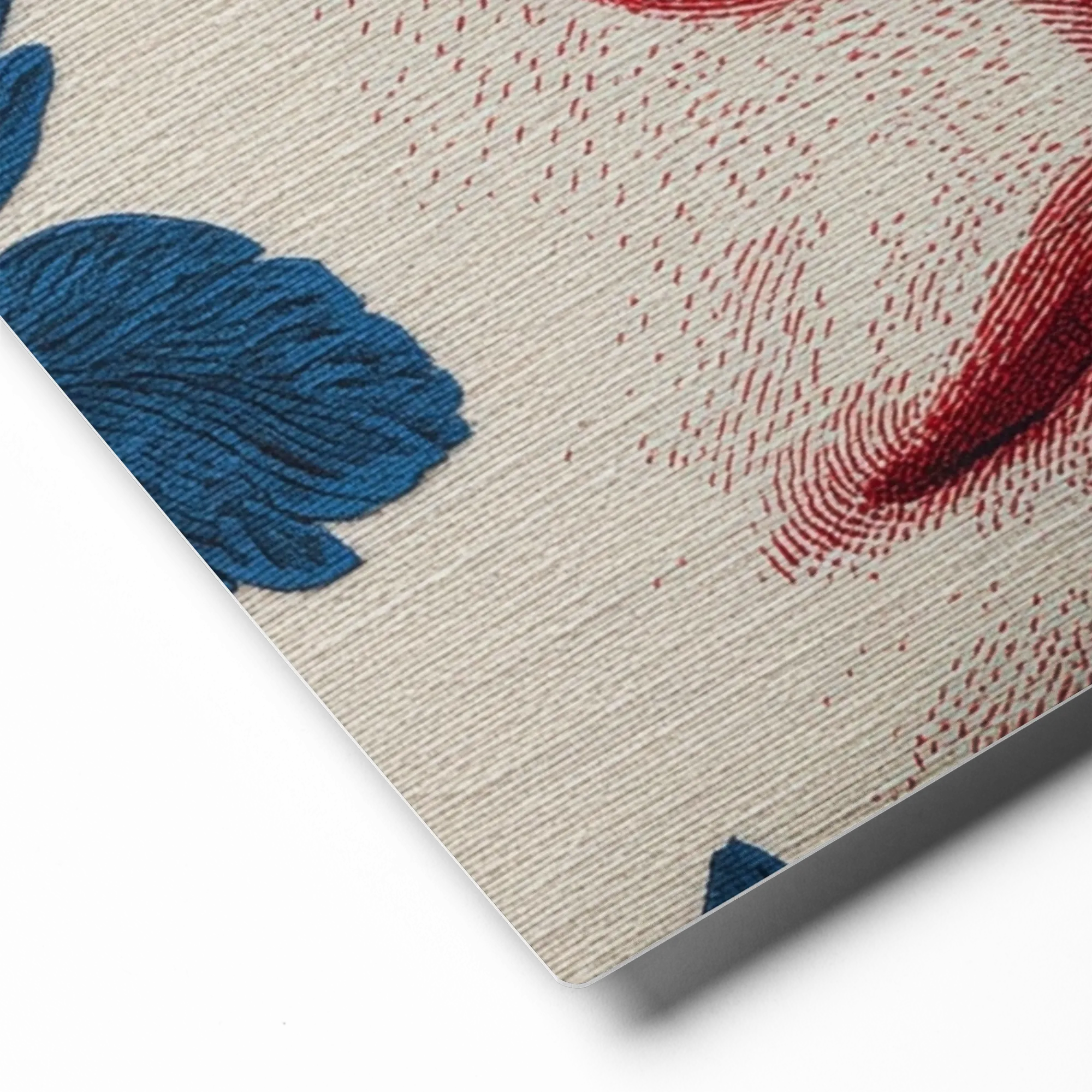 Red and Blue Engraving | Art Print