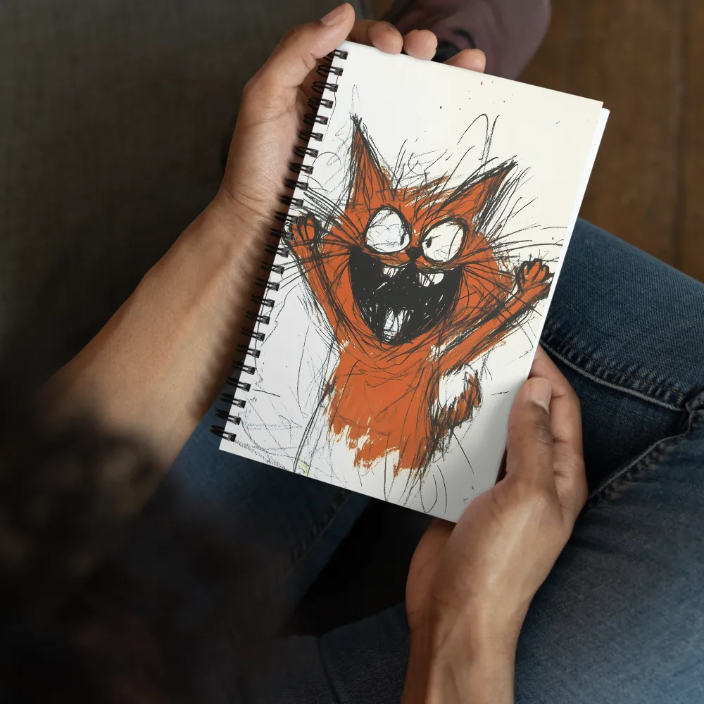 Furious Feline Sketch 
 Spiral Notebook | 140 pages