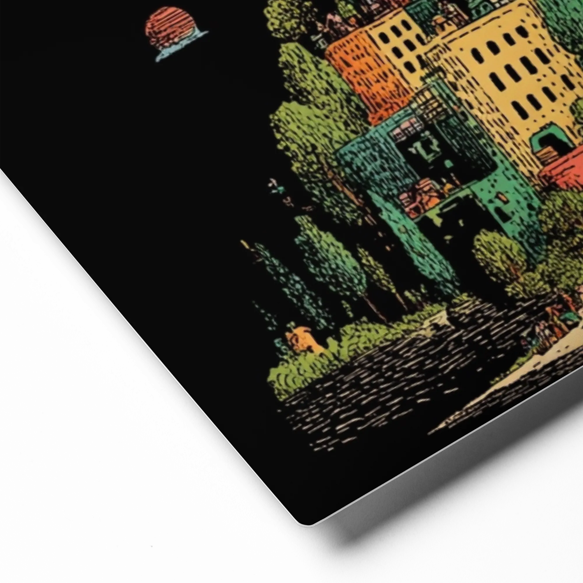Nocturne Hillside Citadel | Art Print