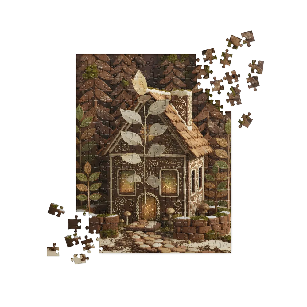 Gingerbread Cottage 
 Jigsaw Puzzle in Tin Box