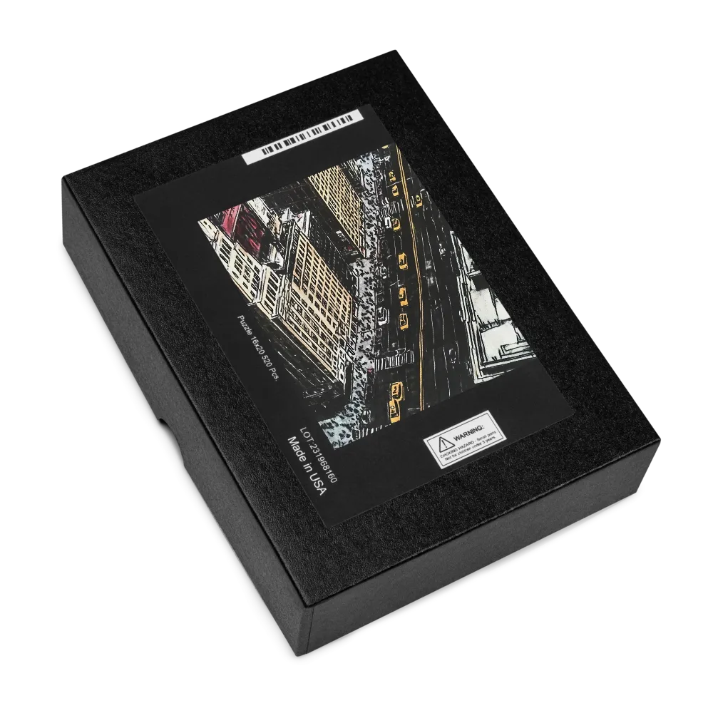 New York City Aerial 
 Jigsaw Puzzle in Tin Box