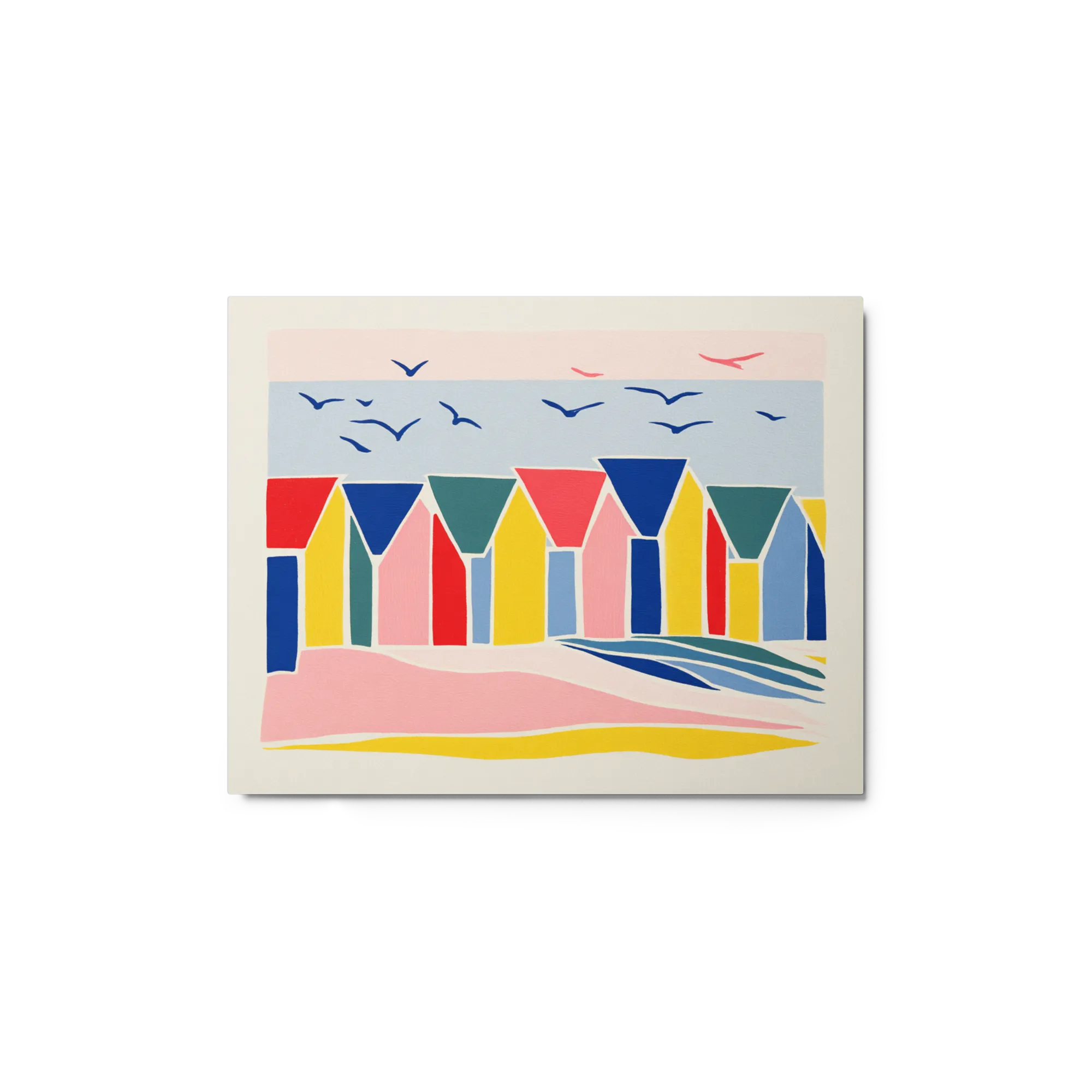 Coastal Row 
 Metal Print | 16″x 20″