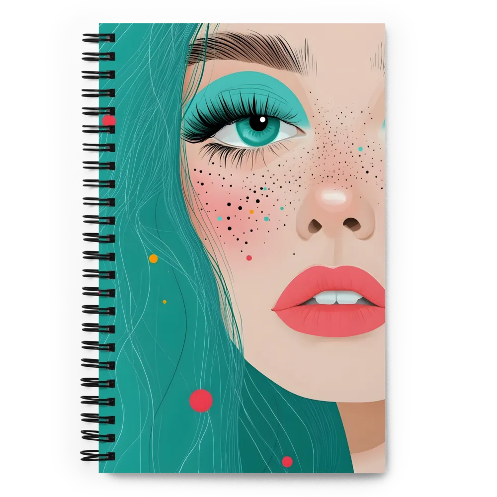 Teal Gaze 
 Spiral Notebook | 140 pages