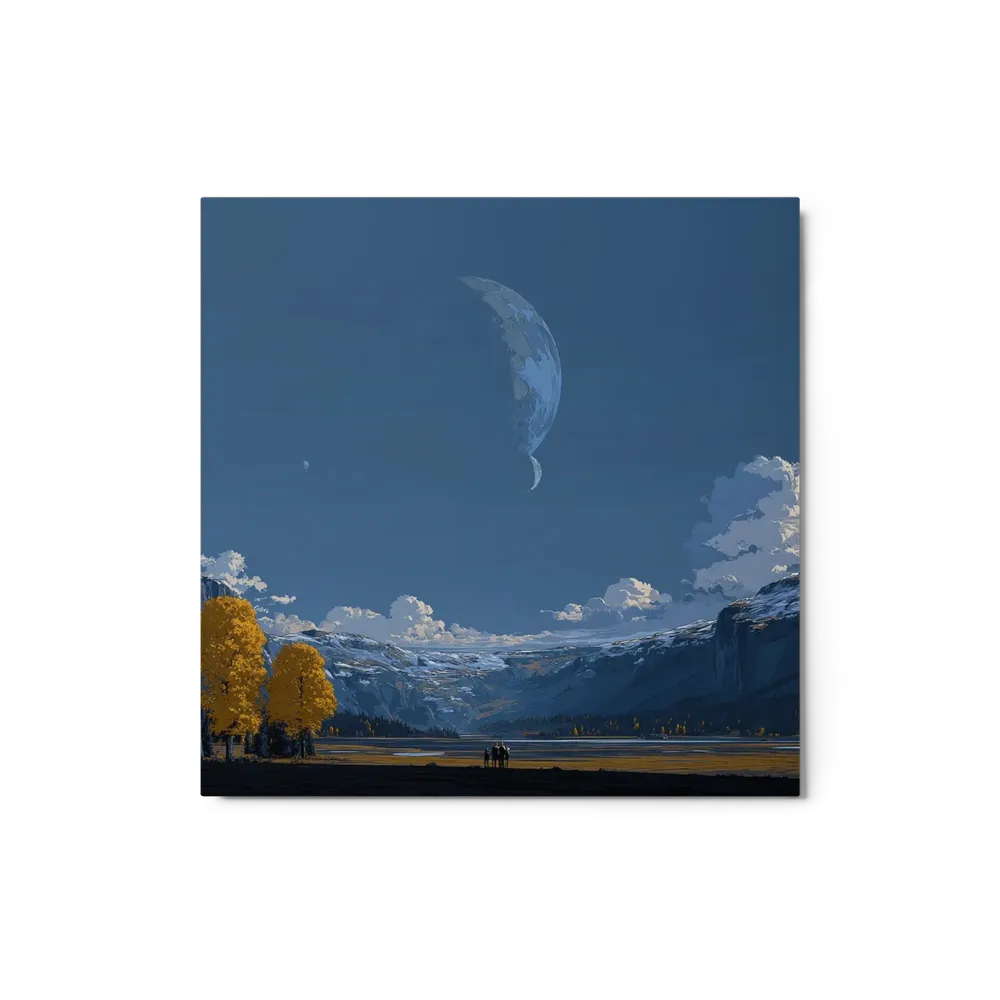 Giant Moon over Valley | Art Print