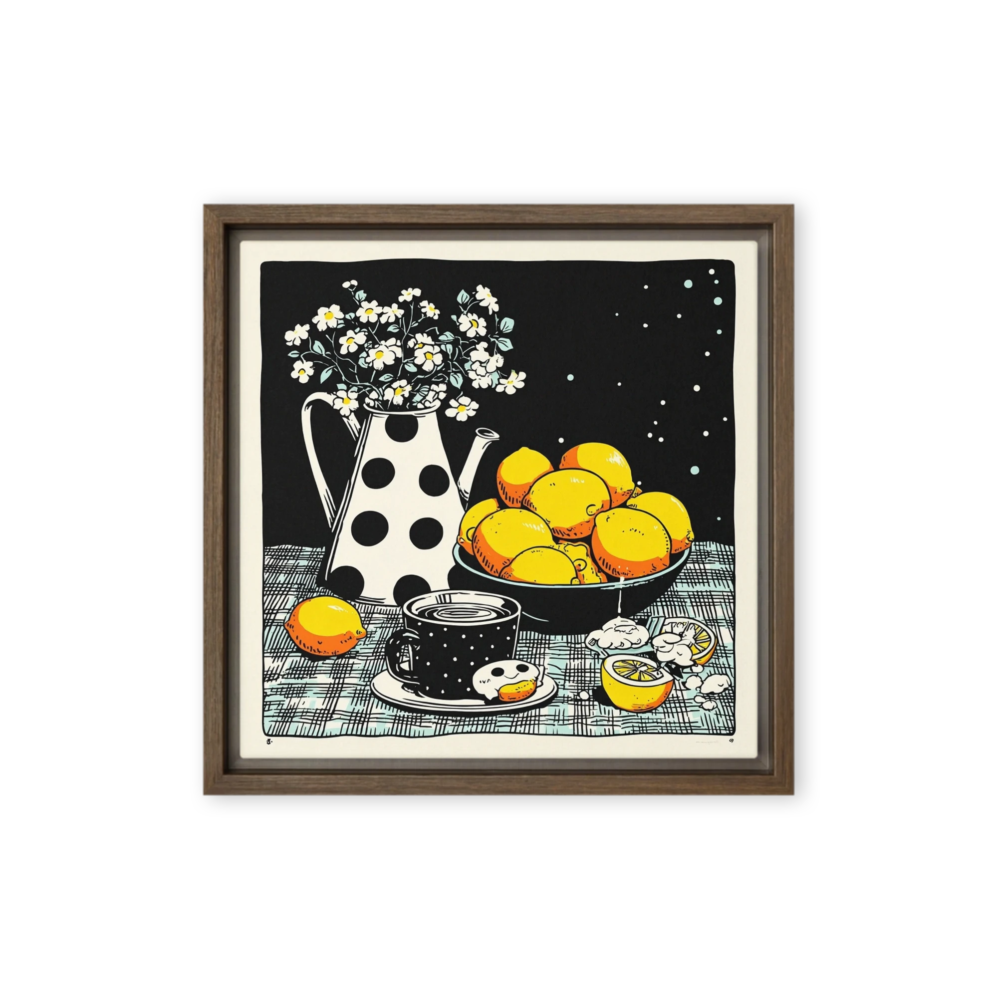 Lemons and Polka Dots | Art Print
