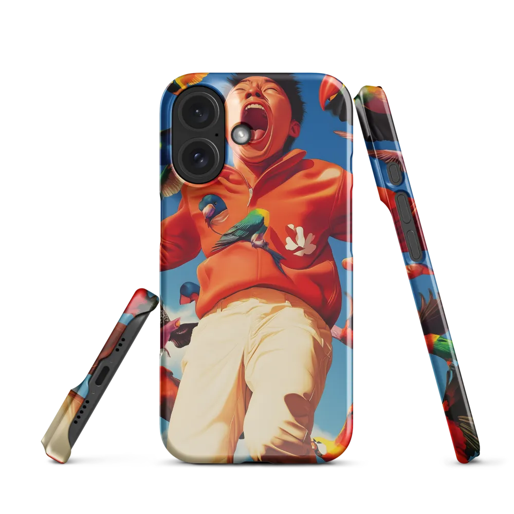 Exuberant Scream with Birds 
 iPhone 15 Plus | Tough Case