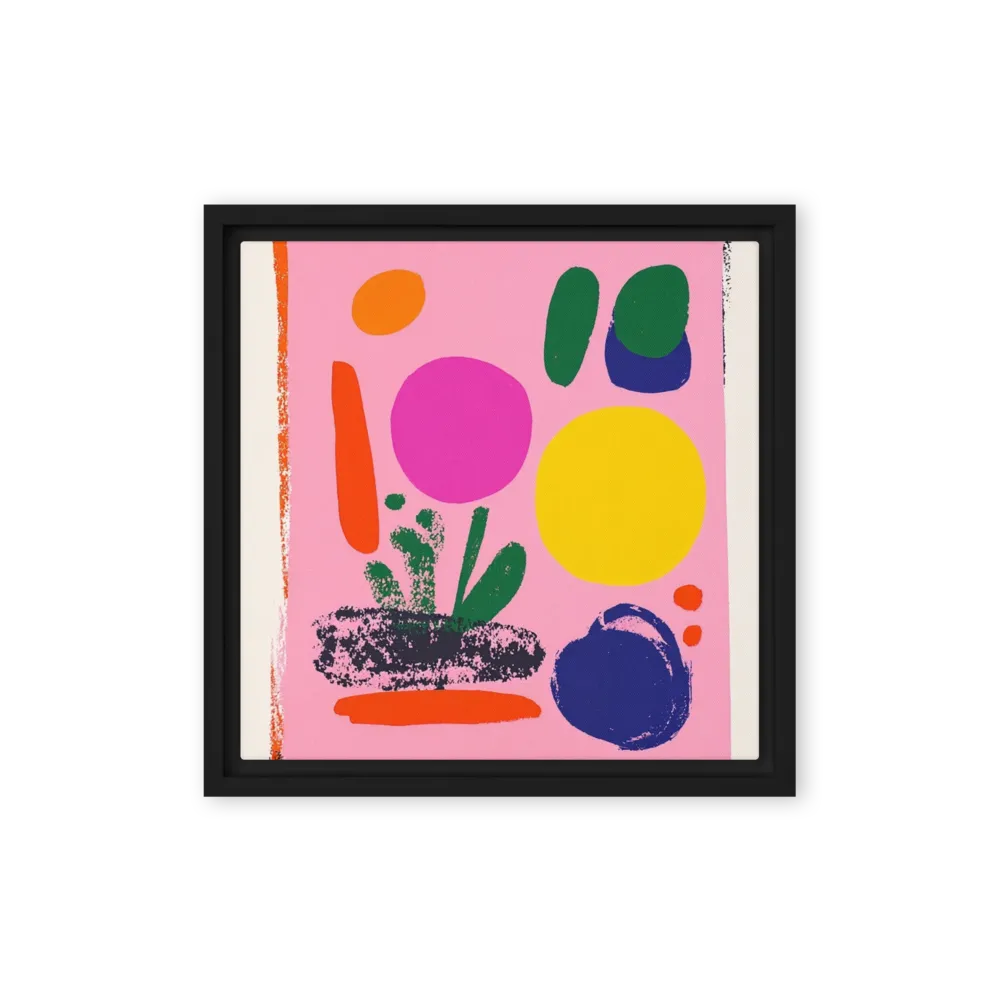 Pink Garden Abstract 
 Canvas | 20″x 20″