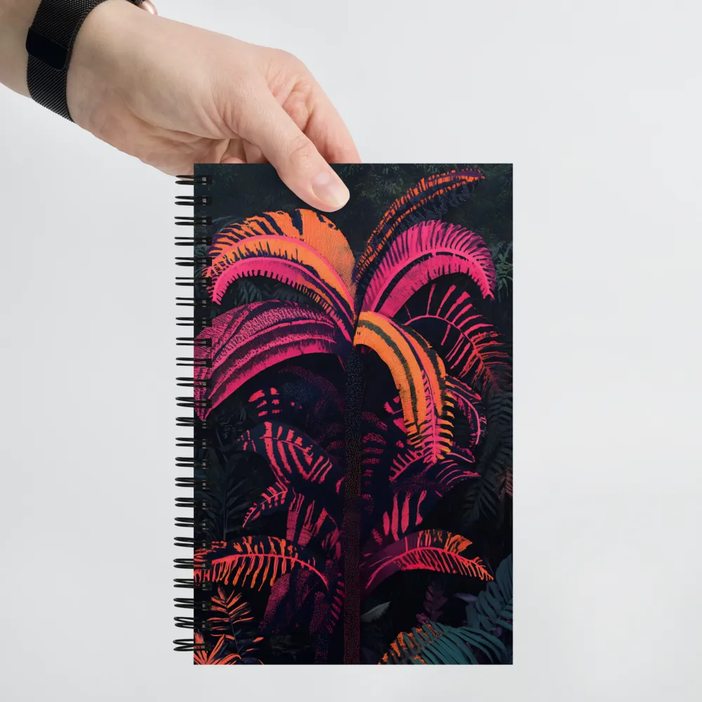 Neon Jungle Palms 
 Spiral Notebook | 140 pages