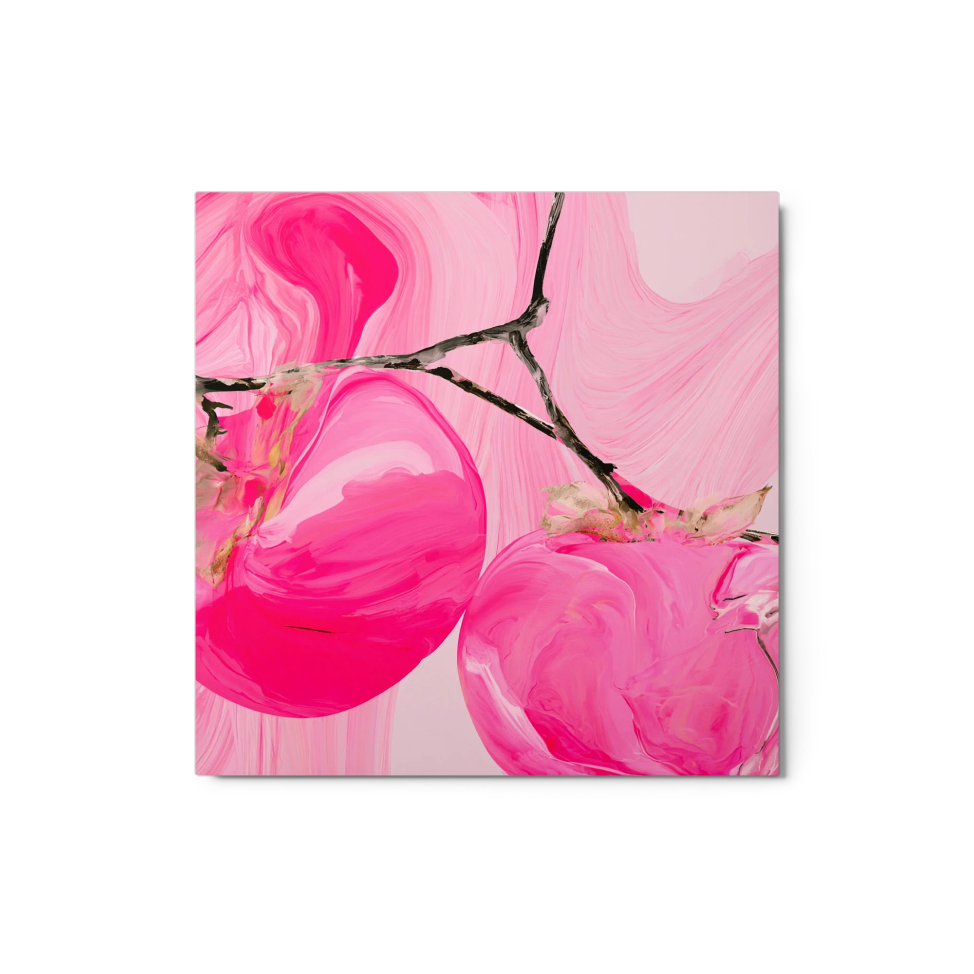 Swirling Pink Persimmons | Art Print