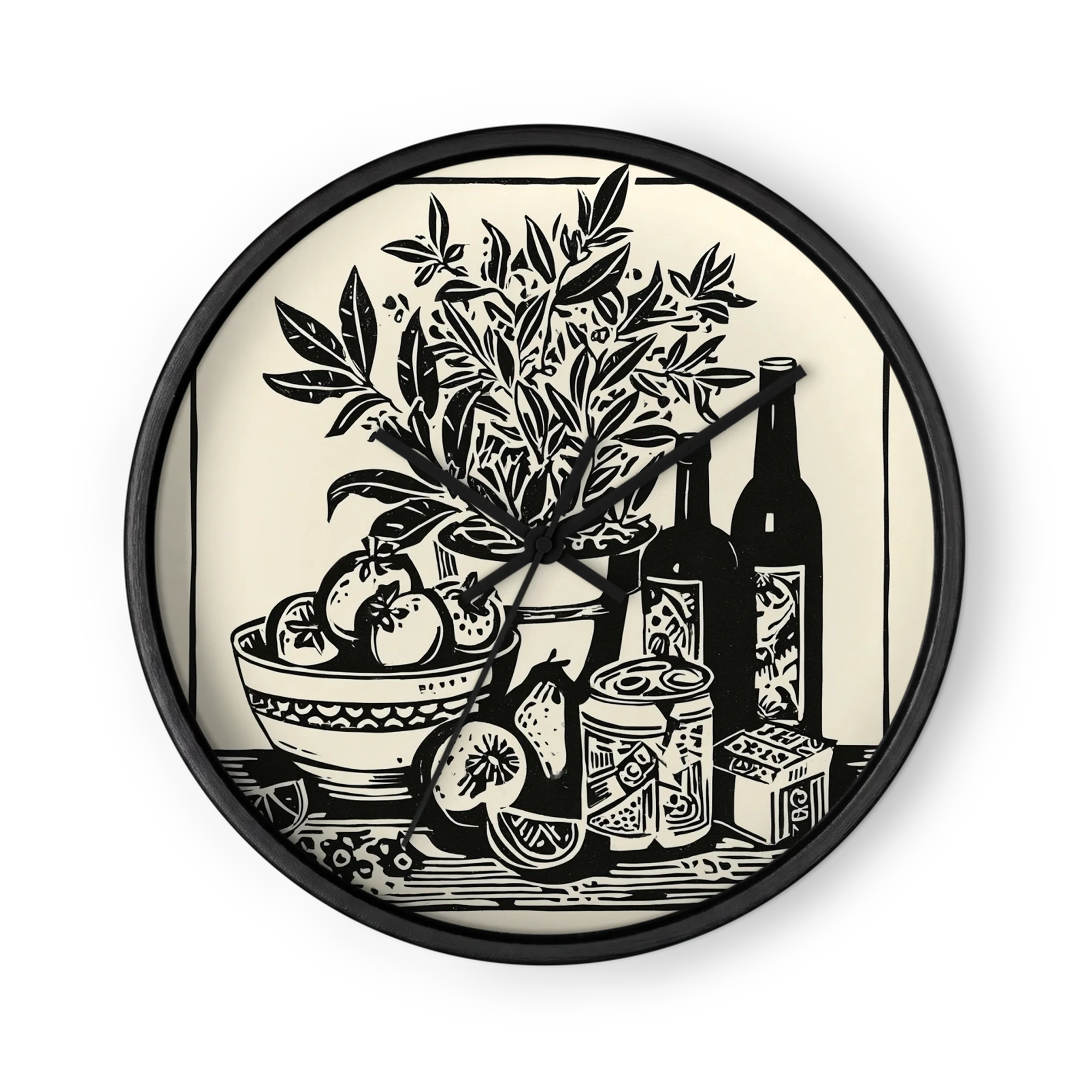 Botanical Linocut Still Life