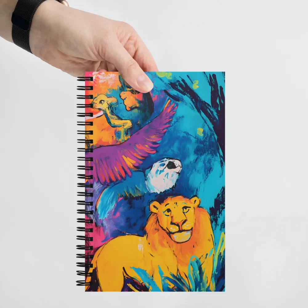 Vibrant Wildlife Art 
 Spiral Notebook | 140 pages