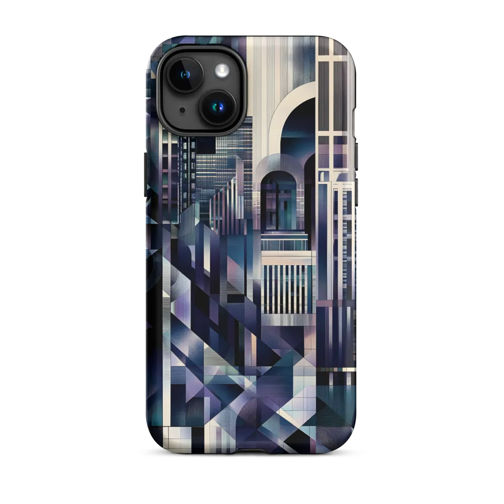 Abstract Geometric Cityscape | Phone Case
