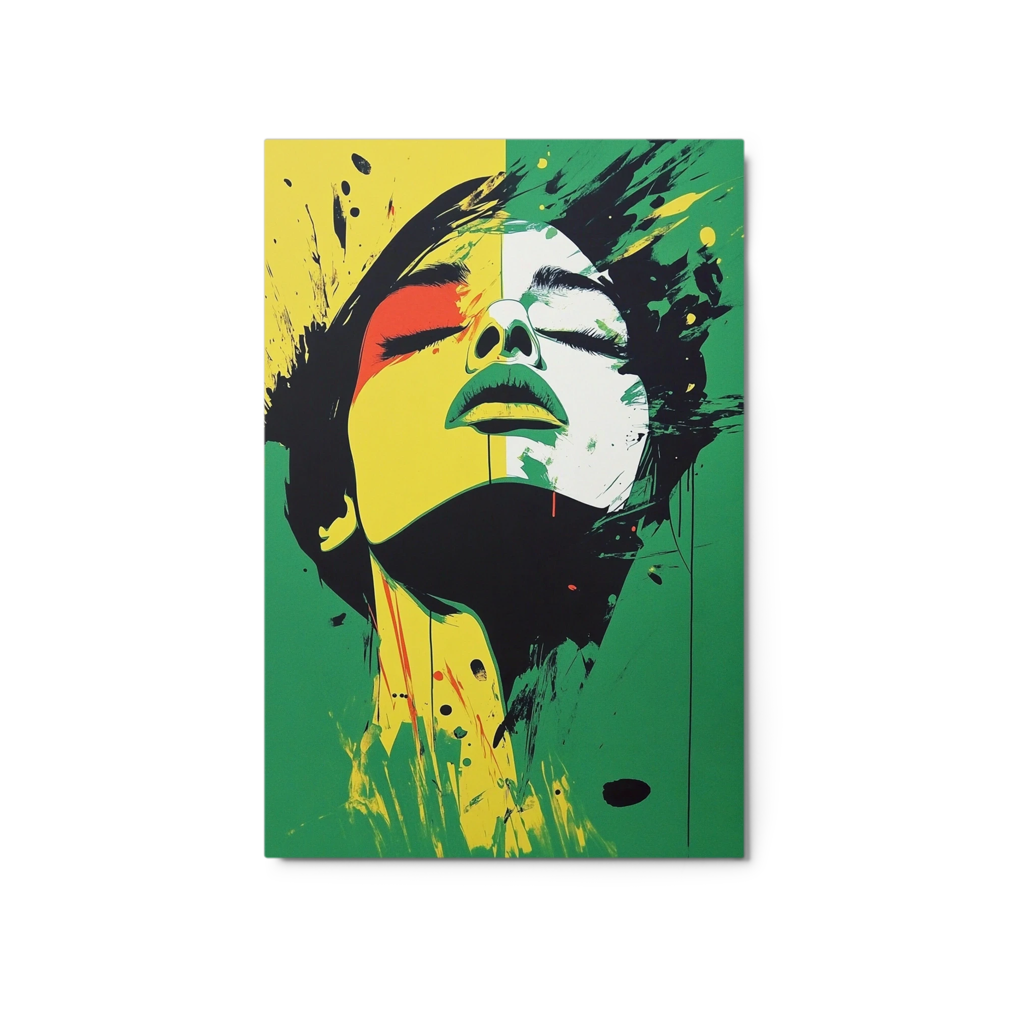 Vibrant Pop Art Female Portrait