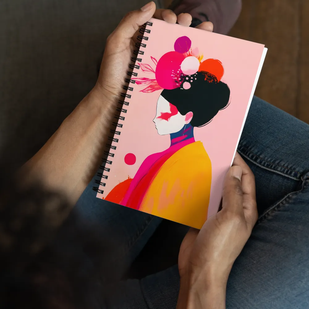 Vibrant Kimono Profile 
 Spiral Notebook | 140 pages