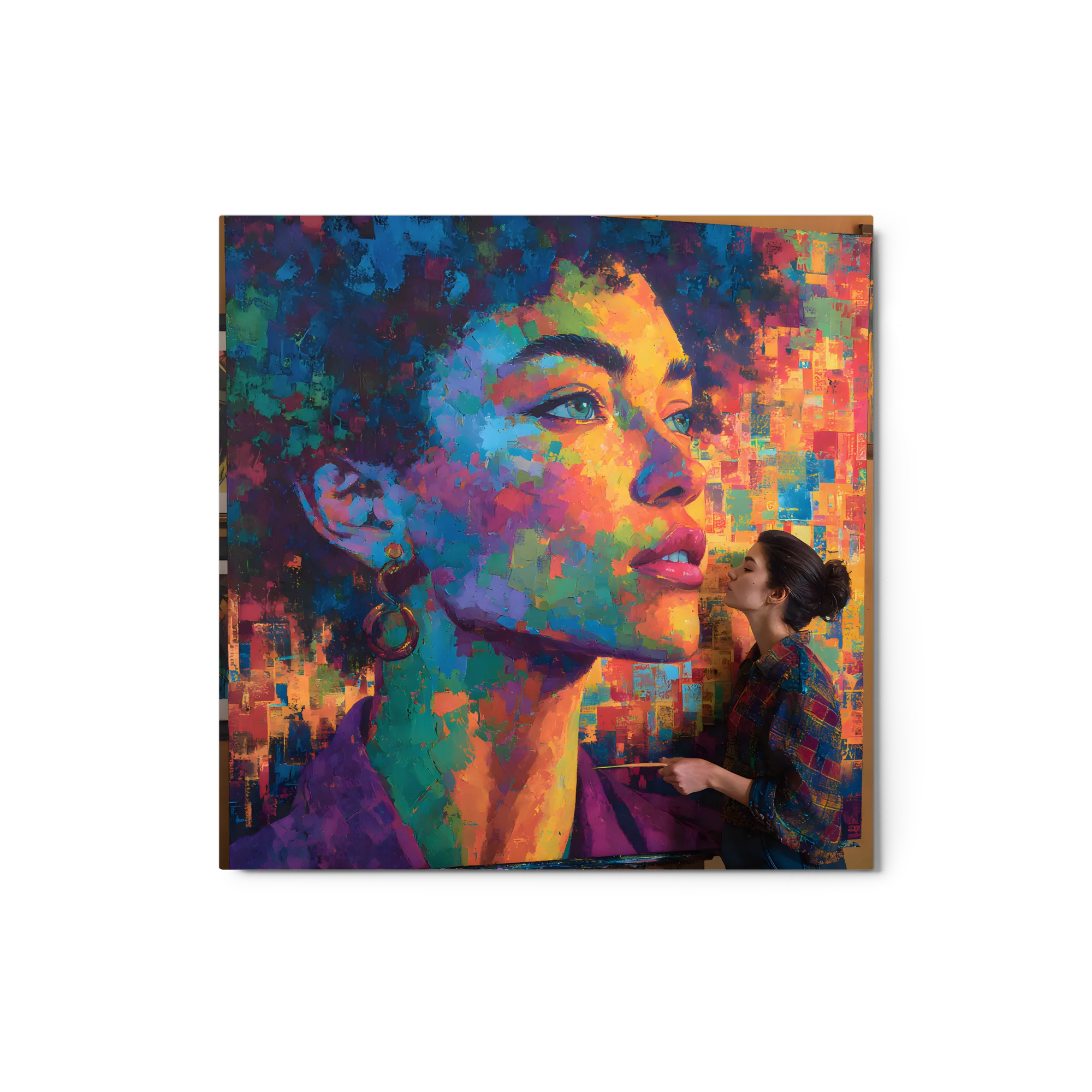 Lebendiges Impasto-Porträt