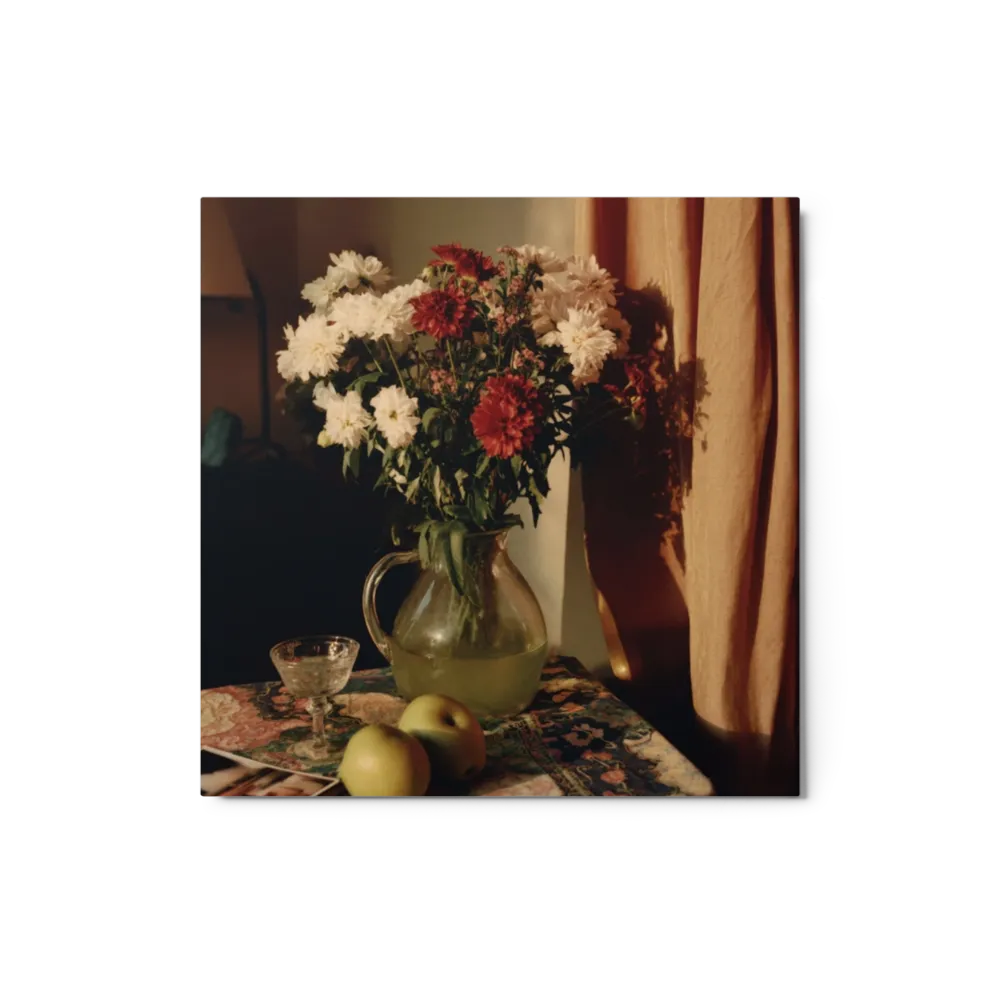 Still Life with Dahlias and Apples