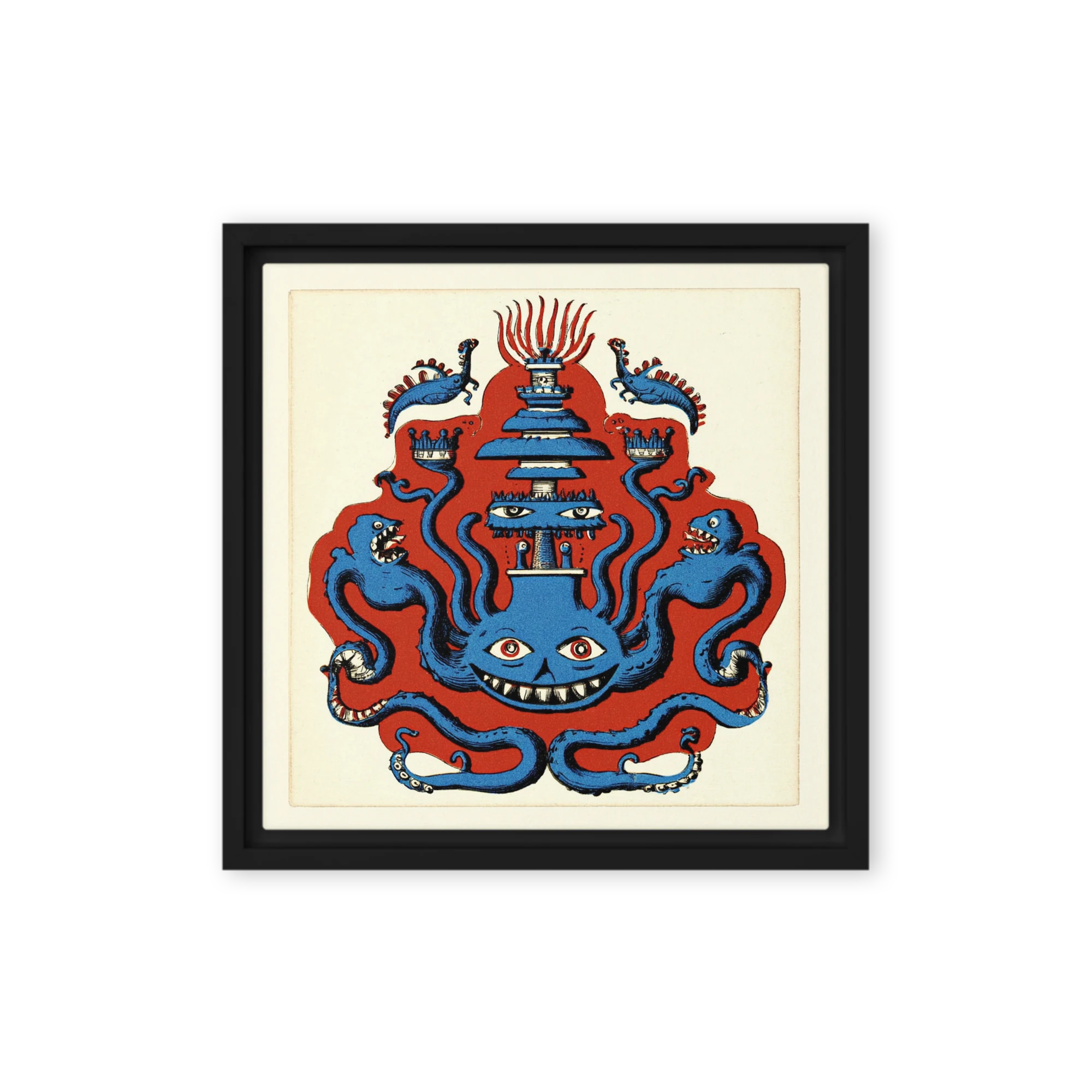 Grinning Octopus Totem
