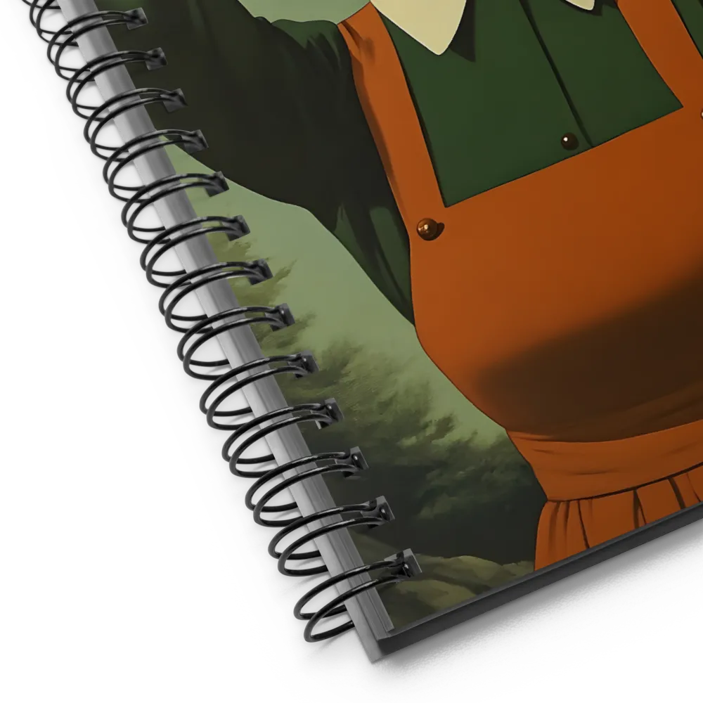 Surprise in Green and Rust 
 Spiral Notebook | 140 pages