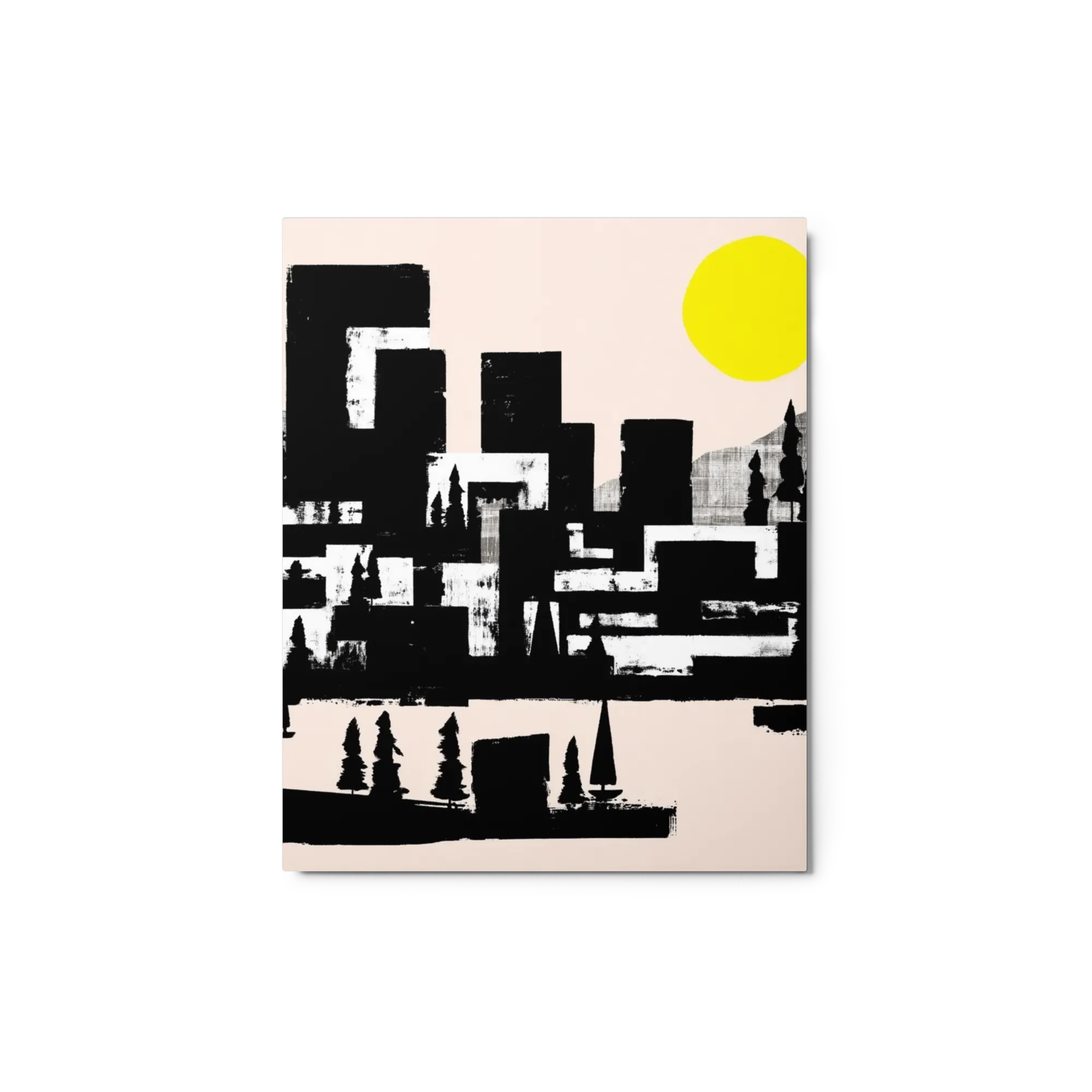 Yellow Sun Silhouette