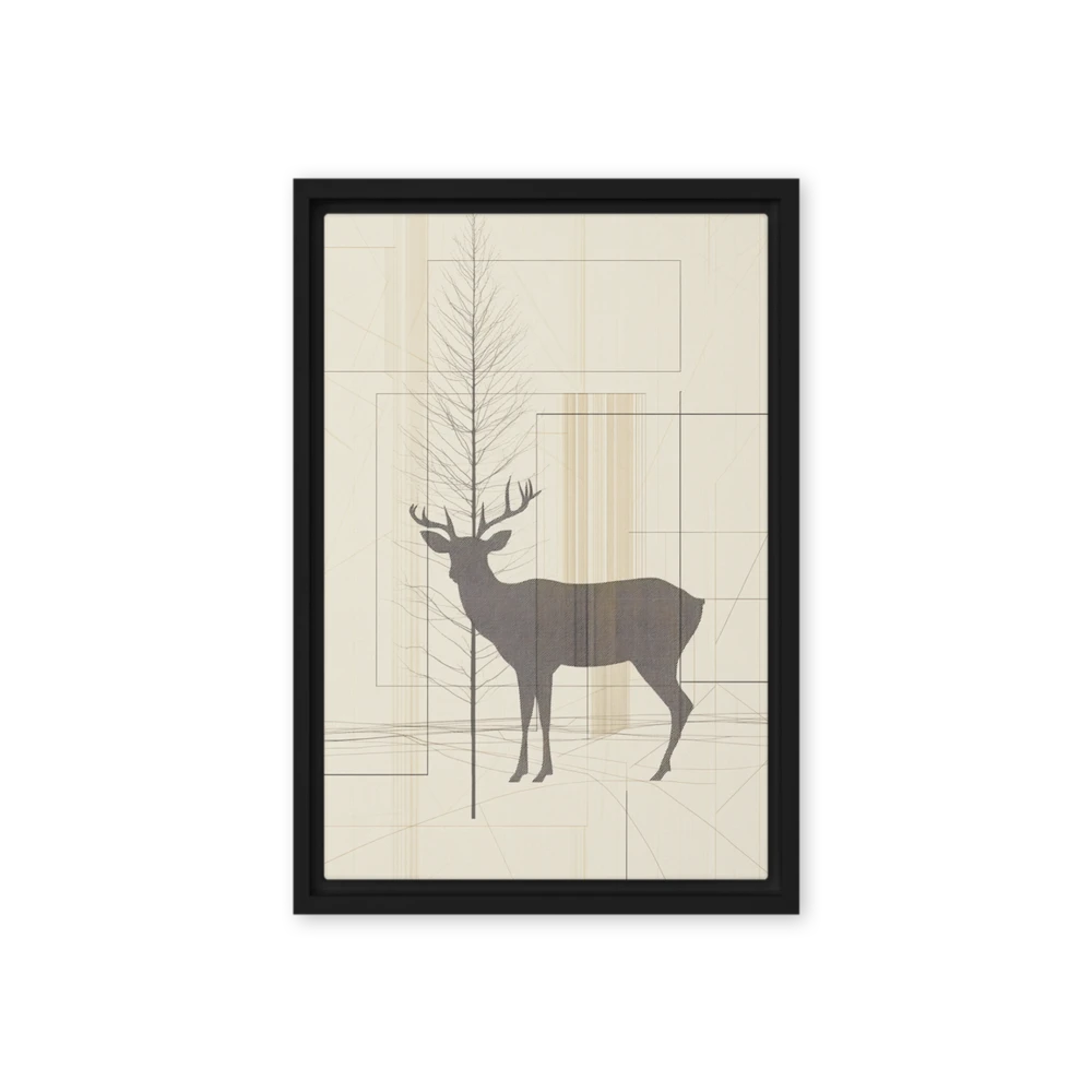 Geometric Stag Silhouette | Art Print