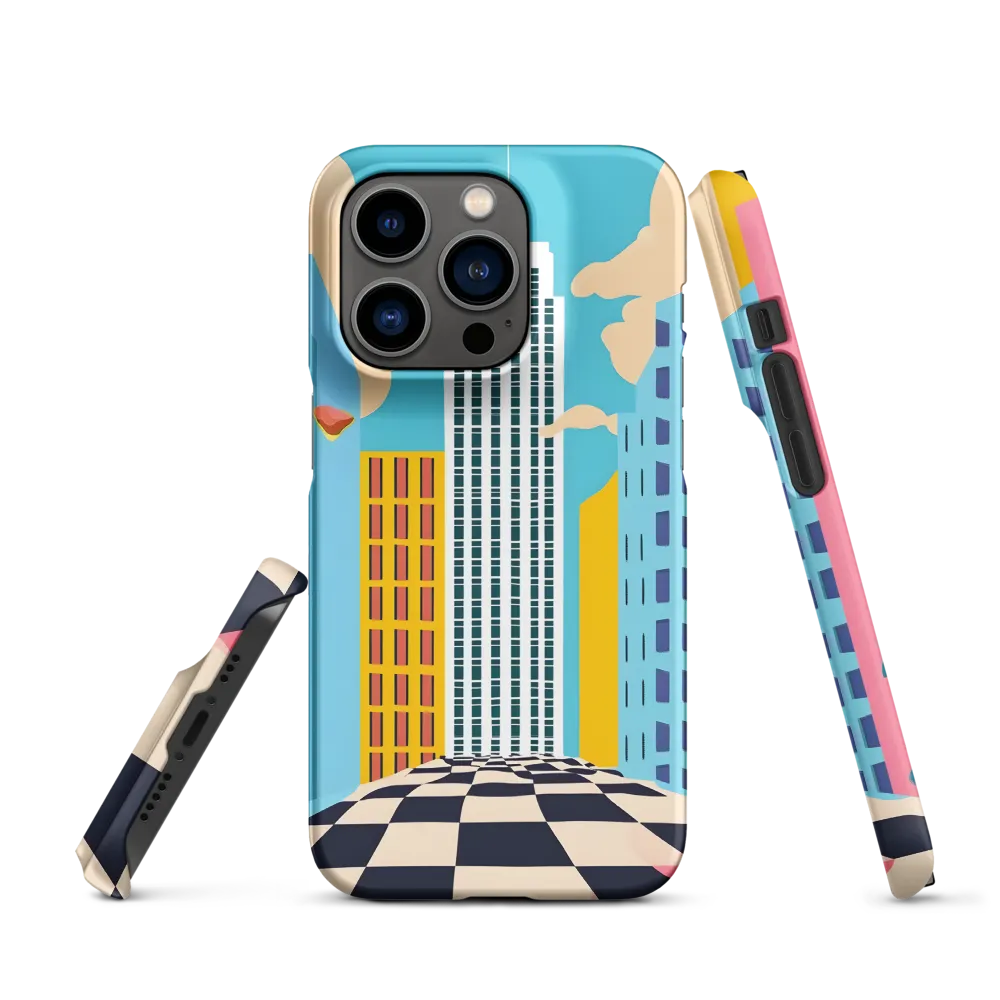 Surreal Cityscape Digital Illustration | Phone Case