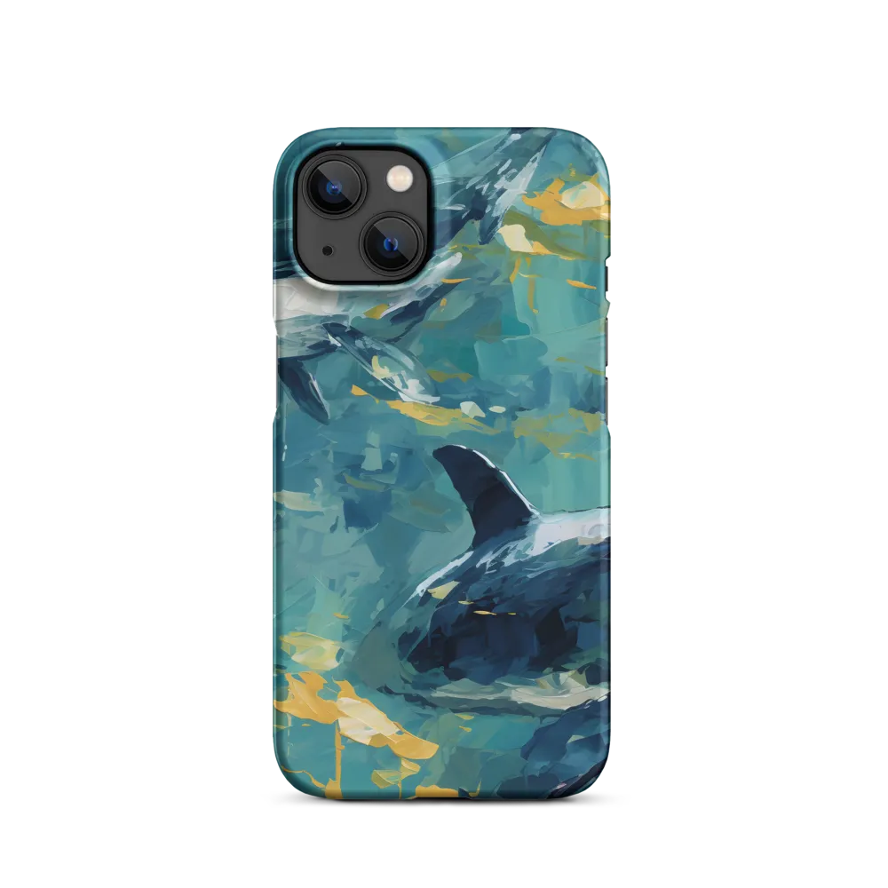 Impressionistic Oil Painting of Whales | Phone Case