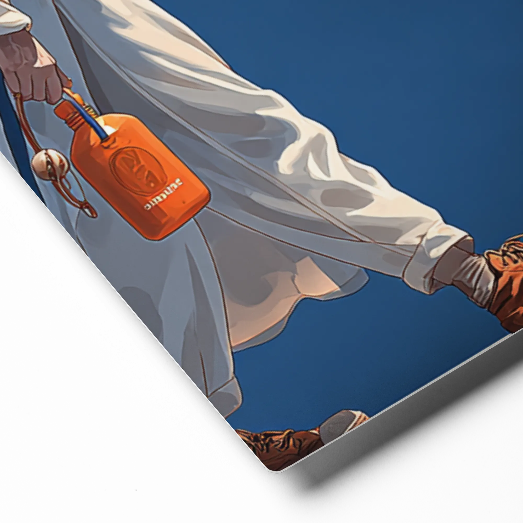 The Blue Wanderer 
 Canvas with Black Frame