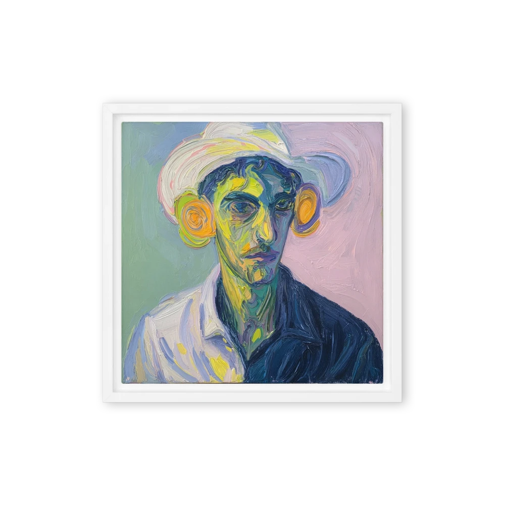 Portrait in Swirling Colors | Art Print