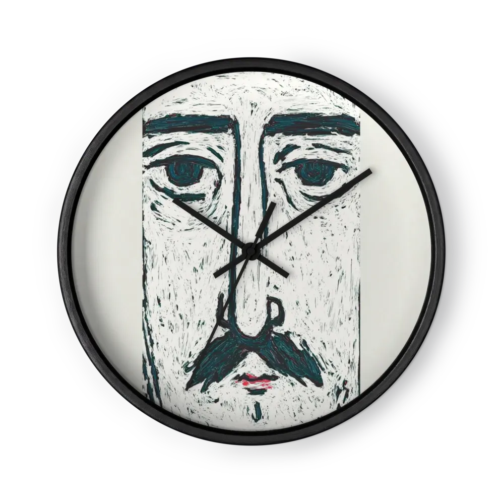 The Mustachioed Observer | Wall Clock