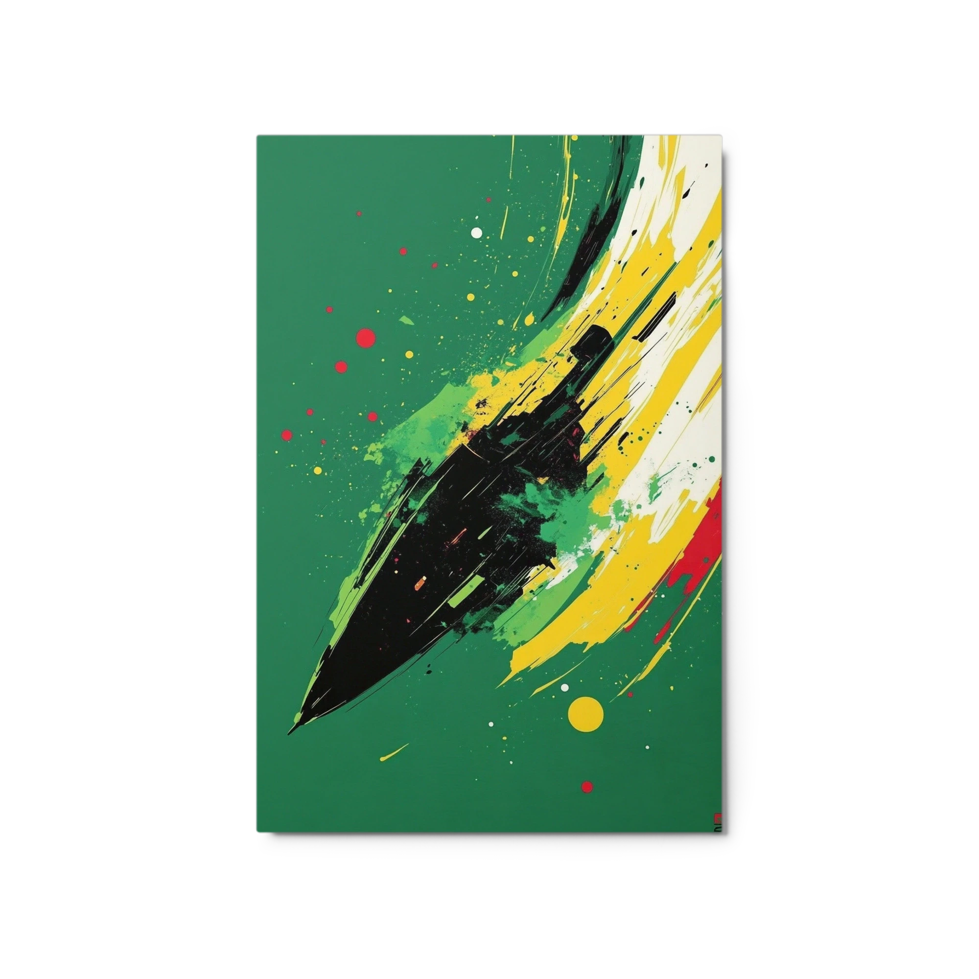 Abstract Boat Illustration in Motion