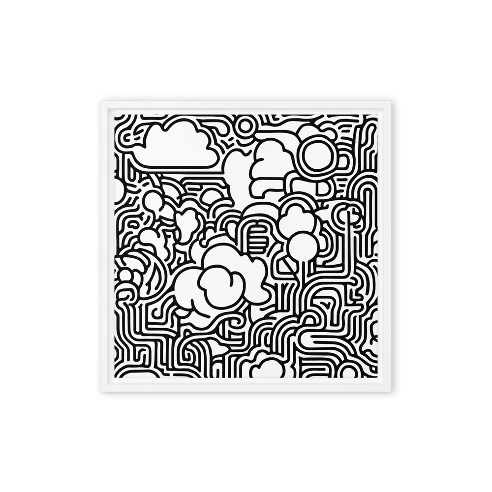 Abstract Maze Doodle | Art Print