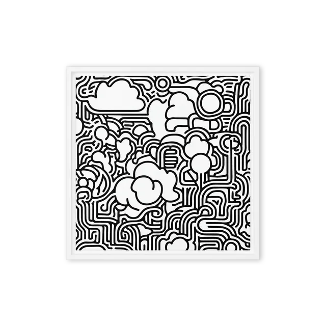 Abstract Maze Doodle | Art Print