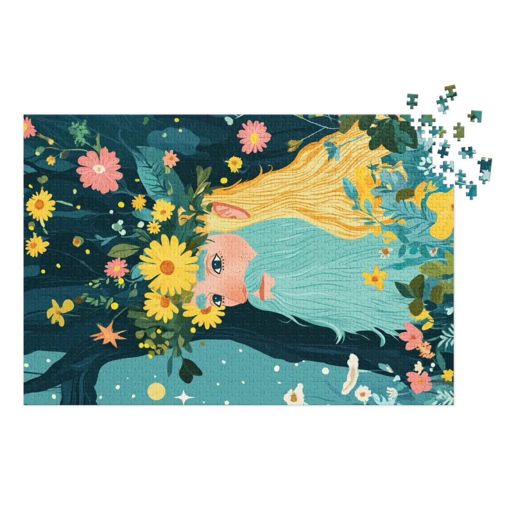The Forest Guardian's Bloom 
 Jigsaw Puzzle in Tin Box