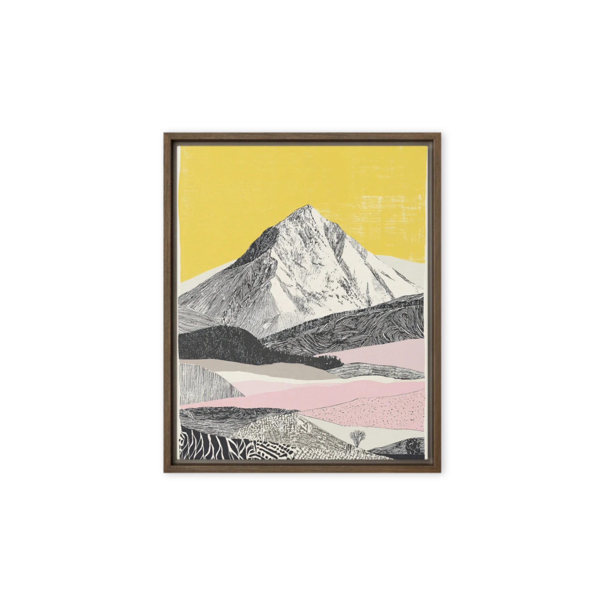 Stylized Mountain Peak | Art Print