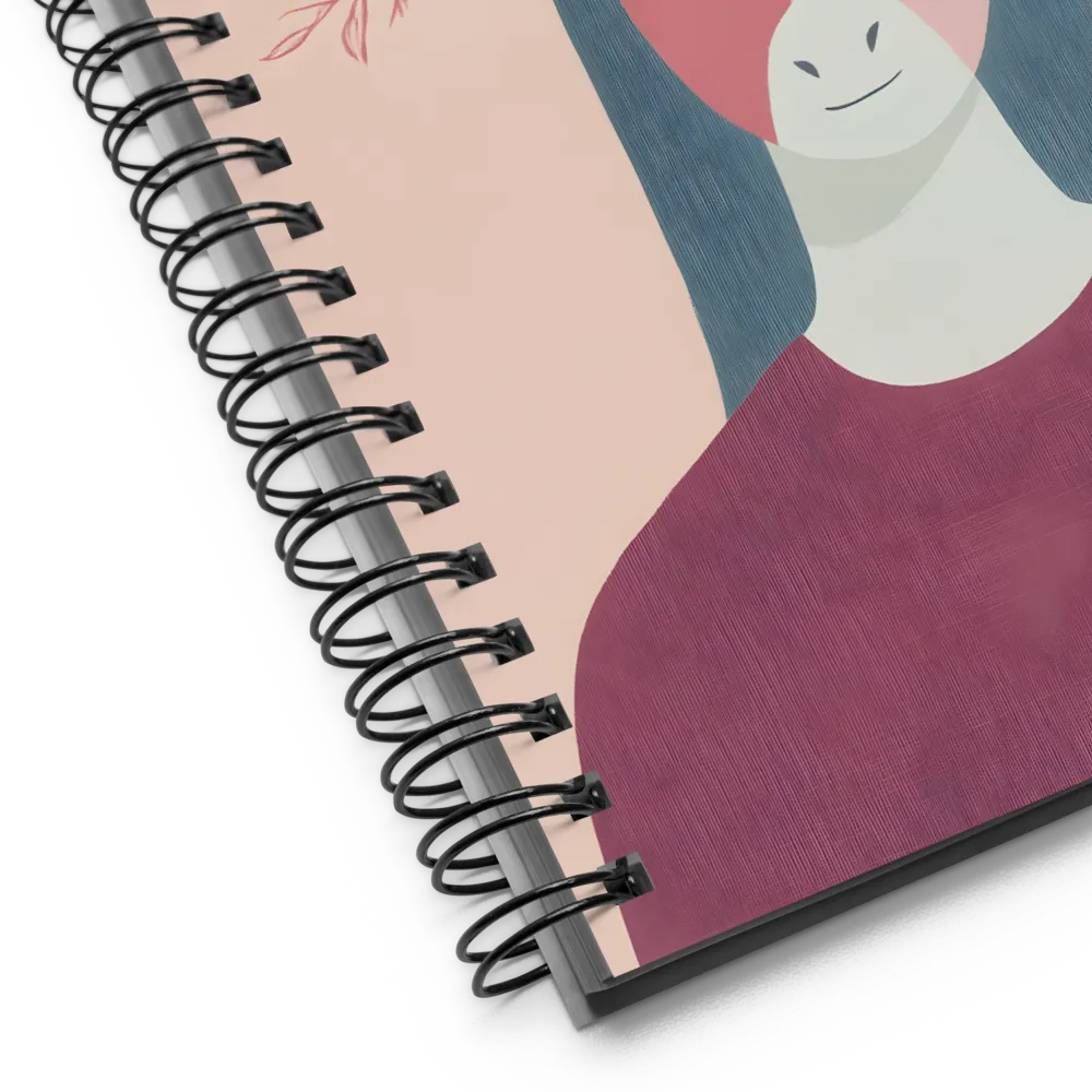 Whimsical Deer with Floral Antlers 
 Spiral Notebook | 140 pages