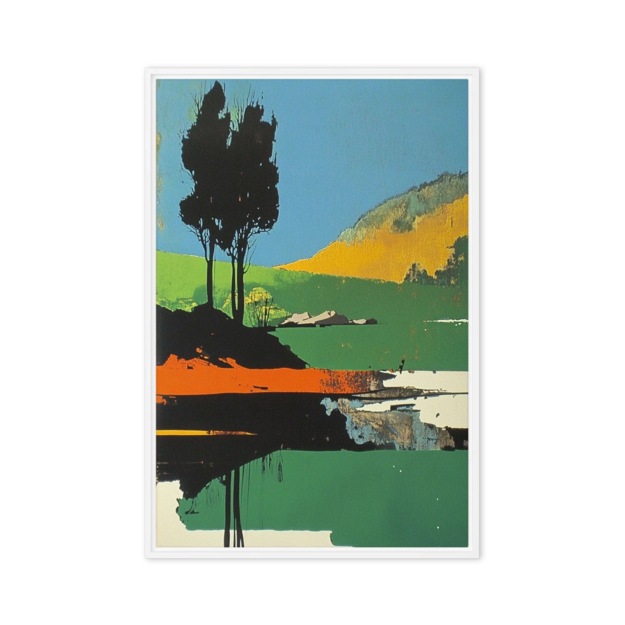 Abstract Landscape in Blocks | Art Print
