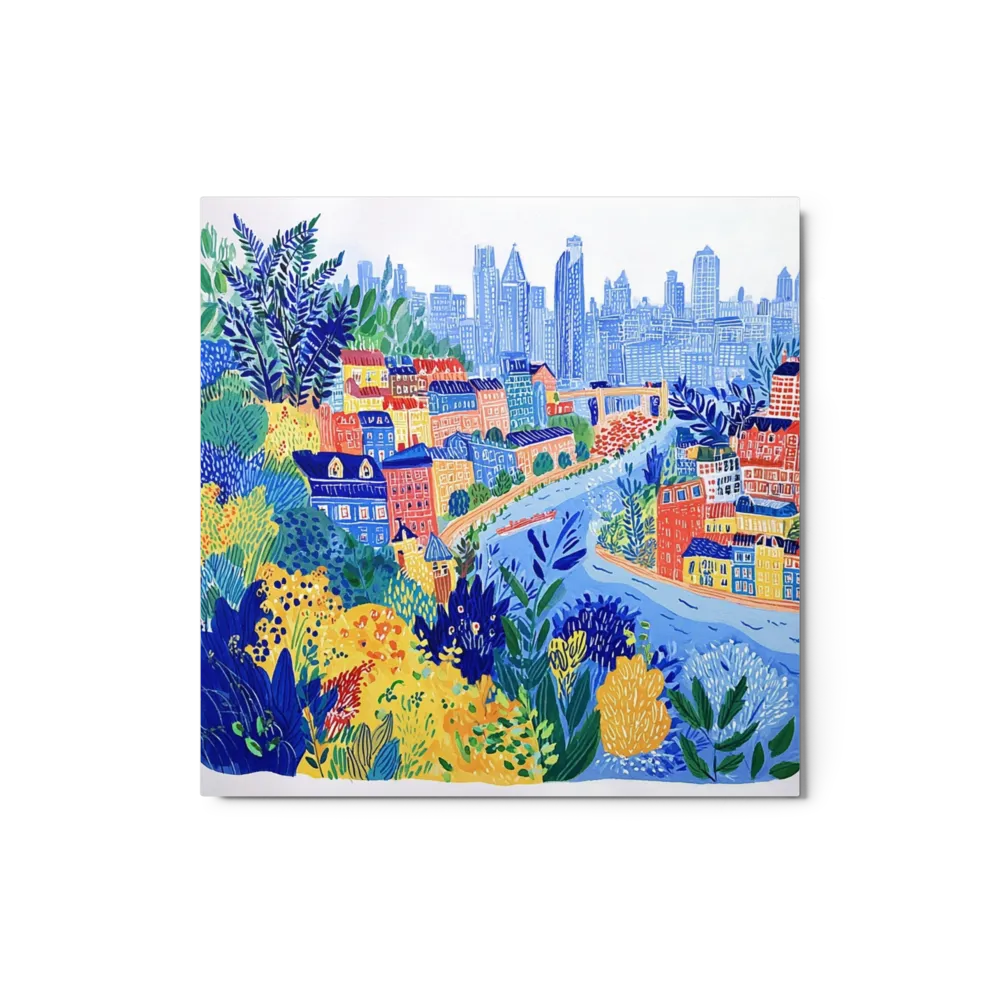 Riverfront Harmony 
 Canvas | 8″x 8″