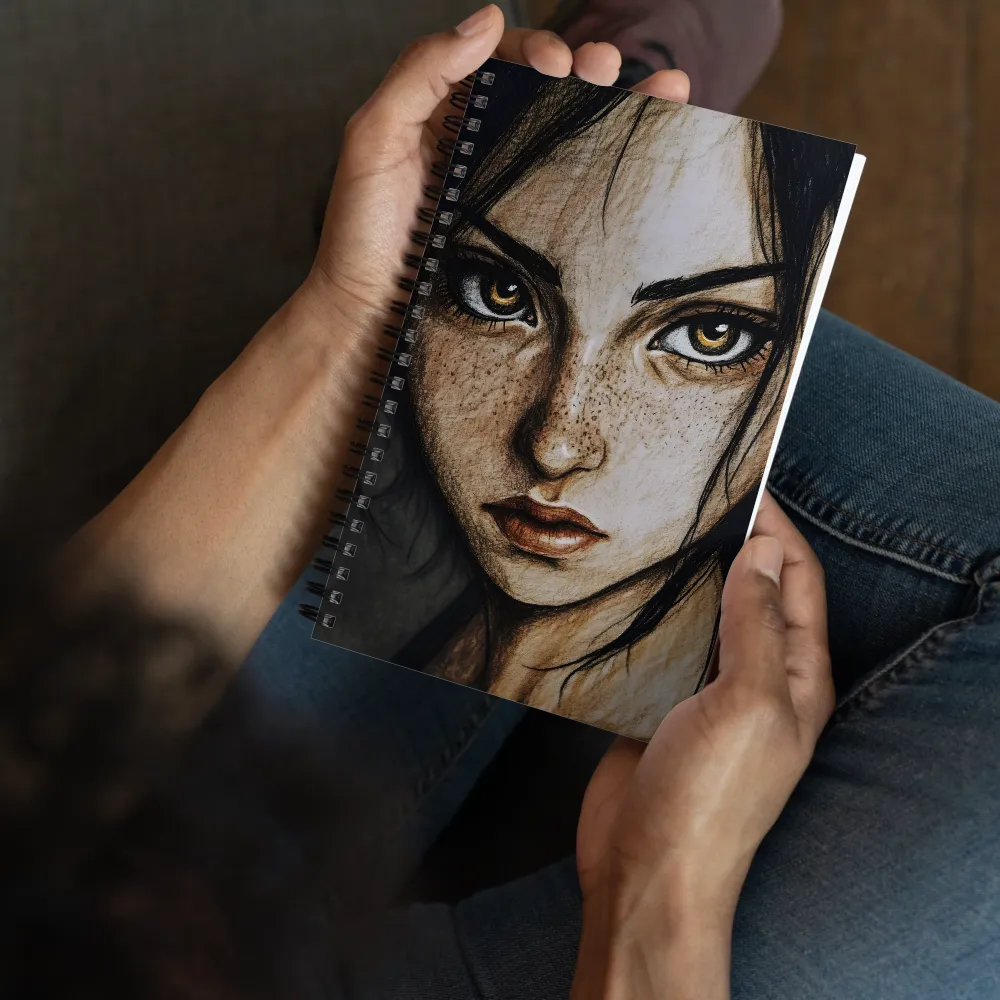The Gaze of Freckles 
 Spiral Notebook | 140 pages